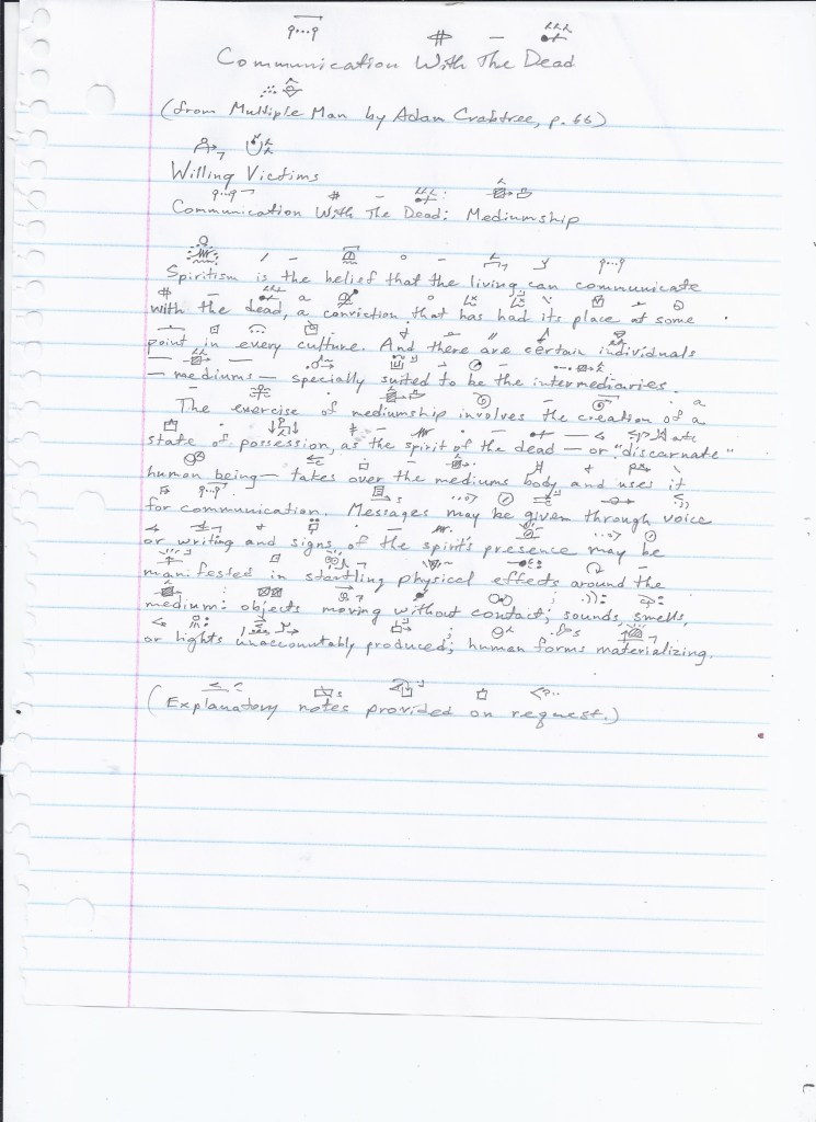 communication with the dead